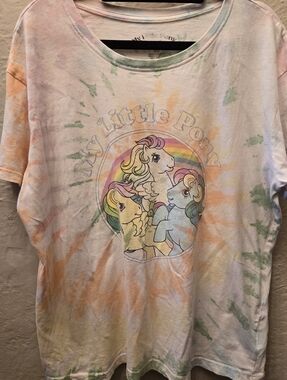 My Little Pony Tie Dye Tee Rainbow Graphic Y2K Oversized M